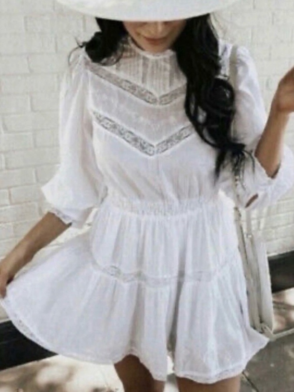 LoveShackFancy X Target Talulah White Embroidered 100% Cotton Victorian Dress-S